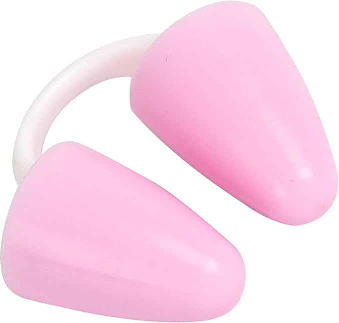Painless Nose Plugs for Swimming,Nose Plugs for Swimming for Kids (Age 6+) and Adults, Ensure Comfort and Safety in The Water (Red, Small)