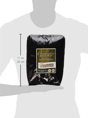 Fresh Roasted Coffee, Anniversary Blend, 5 lb (80 oz), Medium Roast, Kosher, Whole Bean