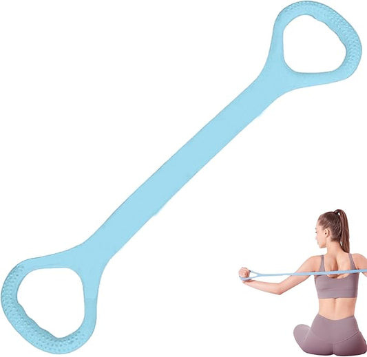 LEZER Figure 8 Resistance Band, Fitness Elastic Rope, Execrise Workout for Arm, Back, Chest and Shoulder, Yoga, Pilates, Stretching, Physical Therapy Equipment