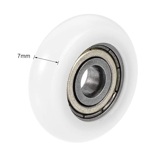 uxcell 625ZZ Ball Bearing Guide Pulley Roller Round Wheel 5x23x7mm Double Metal Shielded (GCr15) Chrome Steel Bearings 2pcs