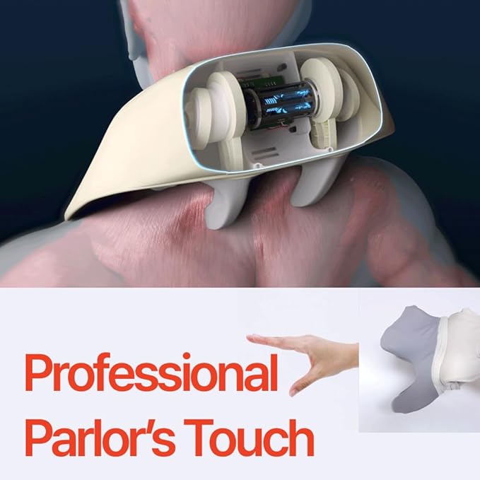 Spar Portable Neck and Shoulder Massager with 4D Deep Kneading Massage, Heat Control, Ideal for Muscle Pain Relief and Relaxation Customized Fit, User-Friendly, Durable
