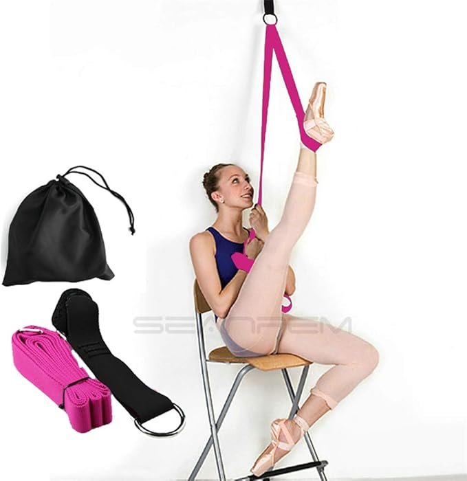 Leg Stretch Band - To Improve Leg Stretching - Easy Install on Door - Perfect Home Equipment For Ballet, Dance And Gymnastic Exercise Flexibility Stretching Strap Foot Stretcher Bands