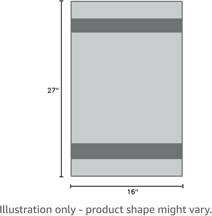 The Rag Company Microfiber Spa and Yoga Towel - Soft and Absorbent Towel for Gym, Spa, Exercise, Hotel, and Resort Use - Dries Fast - 16x27 inches - White, Ice Grey, Black, 6-Pack