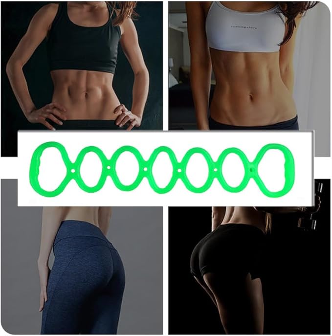 7 Ring Stretch Resistance Exercise Band, BetterJonny Workout Bands Yoga Stretching,Foot, Leg and Arm Exerciser for Home or Fitness Center Workout Walking Exercise