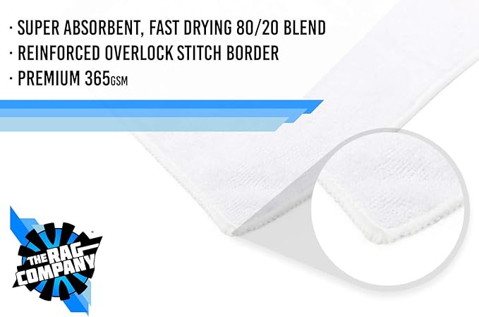 The Rag Company Microfiber Spa and Yoga Towel - Soft and Absorbent Towel for Gym, Spa, Exercise, Hotel, and Resort Use - Dries Fast - 16x27 inches - Light Blue, Royal Blue, Black, 6-Pack
