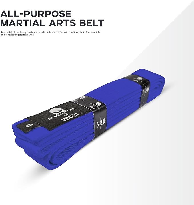 Karate Belt, All-Purpose Martial Arts Belt, Judo, Taekwondo Belt, Durable MMA Color Rank TKD Belt Size 0-6.