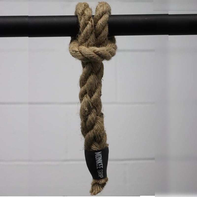 Monkee Grip Original Rope Grips – Enhance Grip Strength & Endurance, Versatile Fitness Accessory for Dumbbells & Barbells, Pull Up Bars Durable & Comfortable Design