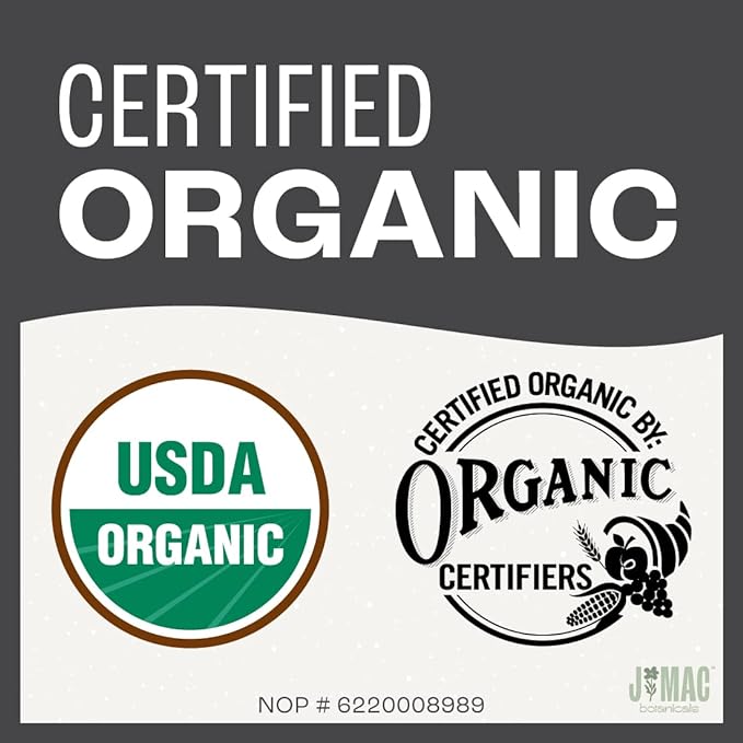 J Mac Botanicals, Organic Rubbed Sage (8 oz), Certified USDA Organic, Dried Rubbed Sage Leaf. Culinary Grade-excellent for sausage making, fresh Albanian harvest