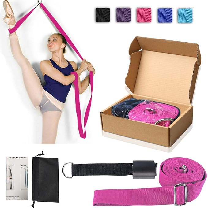 Leg Stretch Band - To Improve Leg Stretching - Easy Install on Door - Perfect Home Equipment For Ballet, Dance And Gymnastic Exercise Flexibility Stretching Strap Foot Stretcher Bands