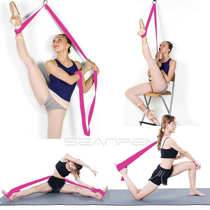 Leg Stretch Band - To Improve Leg Stretching - Easy Install on Door - Perfect Home Equipment For Ballet, Dance And Gymnastic Exercise Flexibility Stretching Strap Foot Stretcher Bands