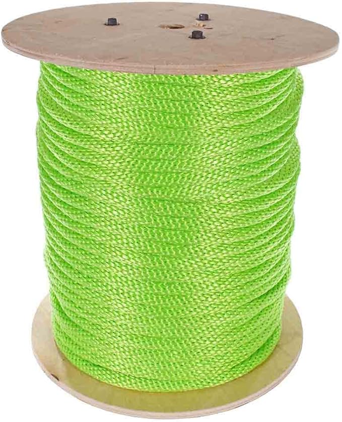 Rope and Cord Solid Braid Multifilament Polypropylene Rope- 5/8 Inch- Over 20 Colors