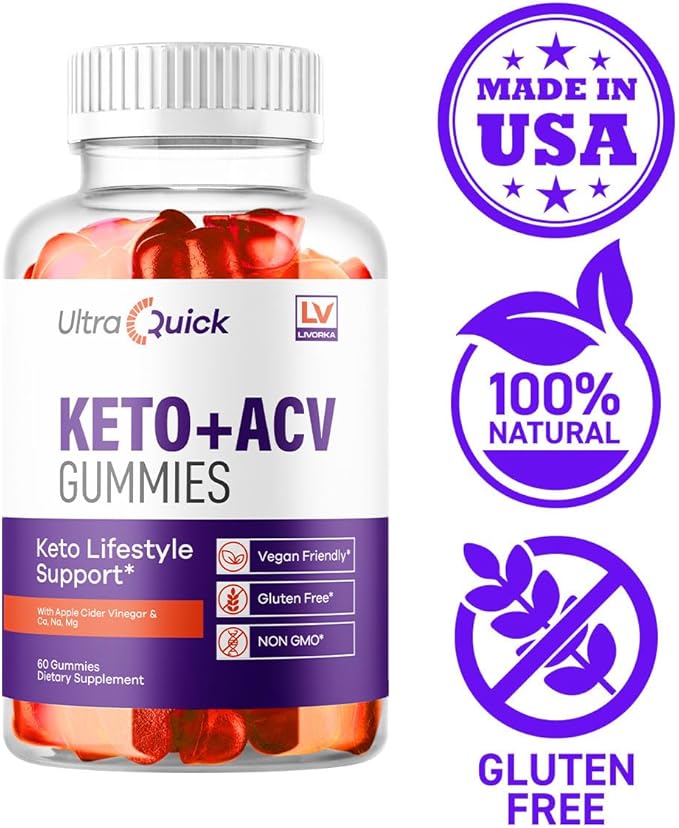 (5 Pack) Ultra Quick Keto ACV Gummies, UltraQuick Keto ACV Gummies 1050MG, UltraQuick Keto Plus ACV Gummies Support, Ultra Quick Keto, Ultra Quick Keto Plus ACV Gummy, 300 Gummies For 5 Months