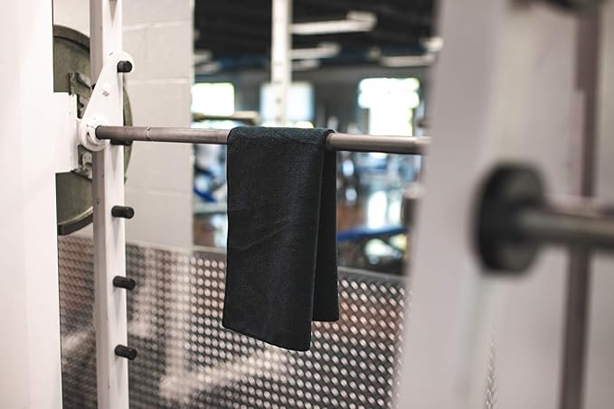 The Rag Company Microfiber Spa and Yoga Towel - Soft and Absorbent Towel for Gym, Spa, Exercise, Hotel, and Resort Use - Dries Fast - 16x27 inches, Midnight, 6-Pack