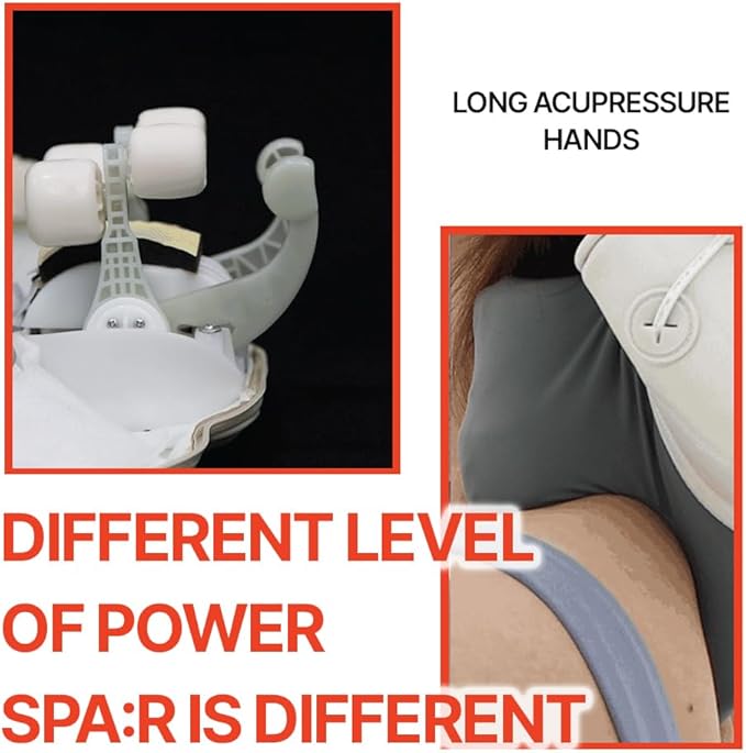Spar Portable Neck and Shoulder Massager with 4D Deep Kneading Massage, Heat Control, Ideal for Muscle Pain Relief and Relaxation Customized Fit, User-Friendly, Durable