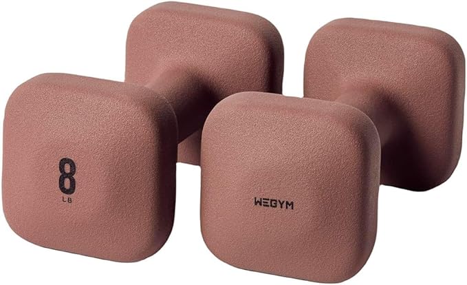 SafeGrip Dumbbells, Anti-Slip, Anti-Roll, Thick Handles, Free Weights, Square Dumbbells for Secure Workouts at Home, Weightlifting, and Personal Training
