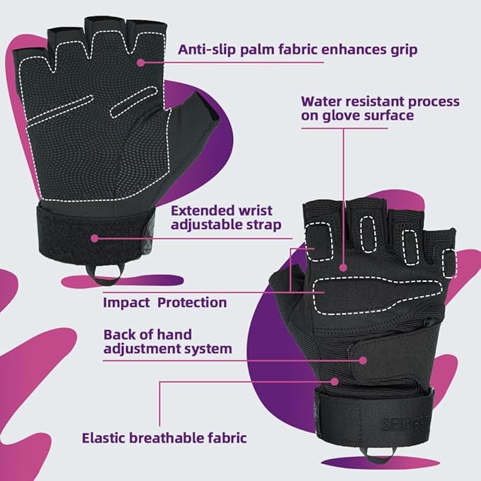 Seibertron Adult Or Youth S.O.L.A.G Sports Outdoor Water Resistant Full Finger Touchscreen Gloves