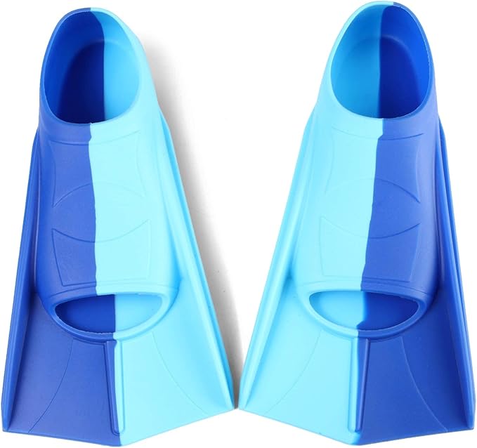 Kids Swim Fins,Short Kids Fins Youth Swimming Flippers for Lap Swimming Training for Children Girls Boys Beginners