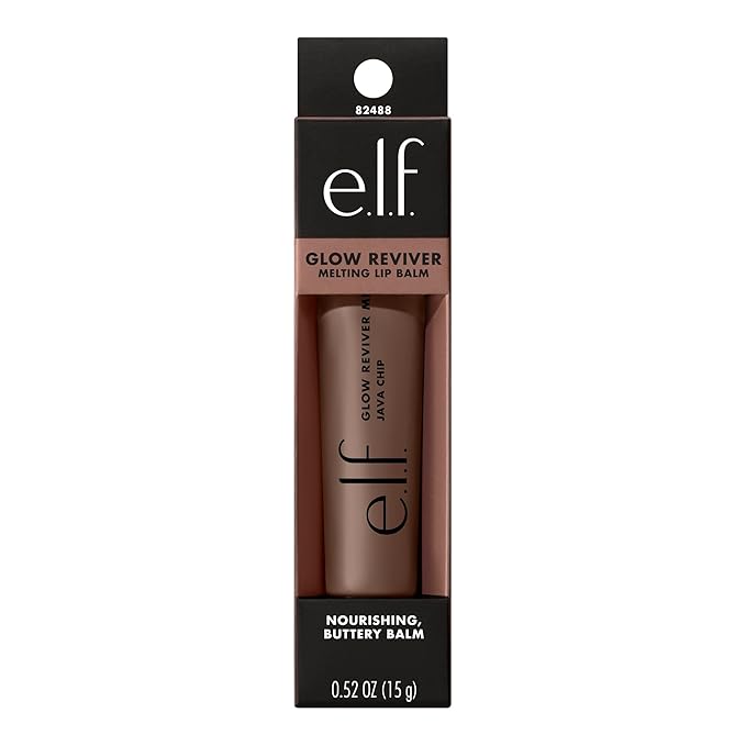 e.l.f. Glow Reviver Melting Lip Balm, Hydrating Tinted Lip Balm For A Glossy Finish & Soft, Supple Lips, Vegan & Cruelty-Free, Java Chip