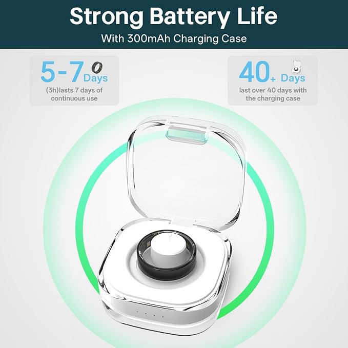 Smart Rings for Women Men,Fitness Tracker Ring,Heart Rate,Blood Oxygen,Blood Pressure,Step Tracker,Sleep Monitoring,No Subscription Fee,IP68 Waterproof Smart Ring for iphone&Android(Gold 13)