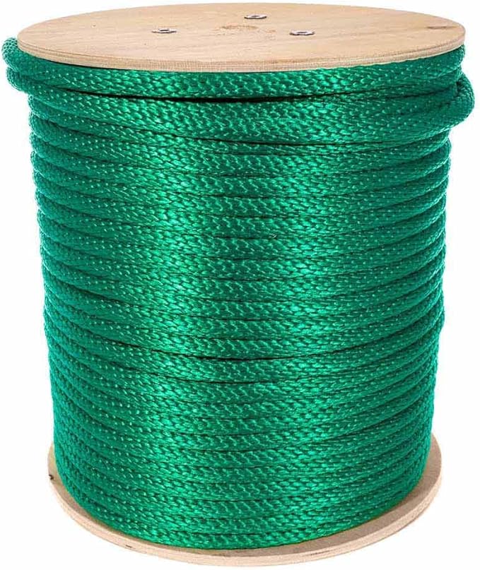 Rope and Cord Solid Braid Multifilament Polypropylene Rope- 5/8 Inch- Over 20 Colors