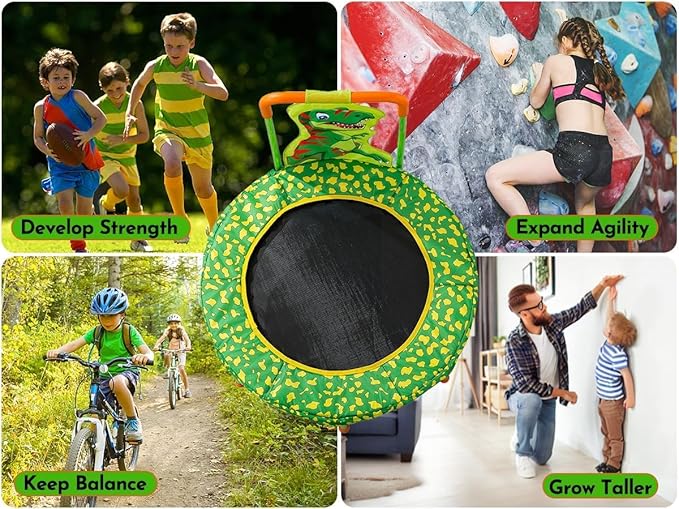 SSLine No-Gap 36'' Trampoline for Kids Toddler with Safety Pad, 36 inch Mini Trampoline with Heavy Duty Frame Indoor, Small Trampolines Max Load 220lbs, Gifts for Boys and Girls