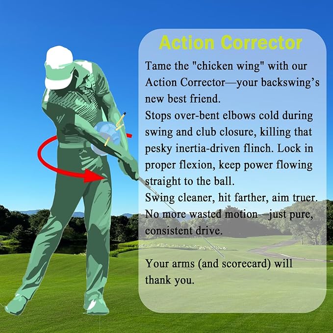 The Connector Golf Training Aid,Efficiency of Putting,Chipping,Golf Swing Trainer Aid,Training Aid Enhance Hand Positioning for All Skill Levels-Portable,with Anti Sip Adhesive