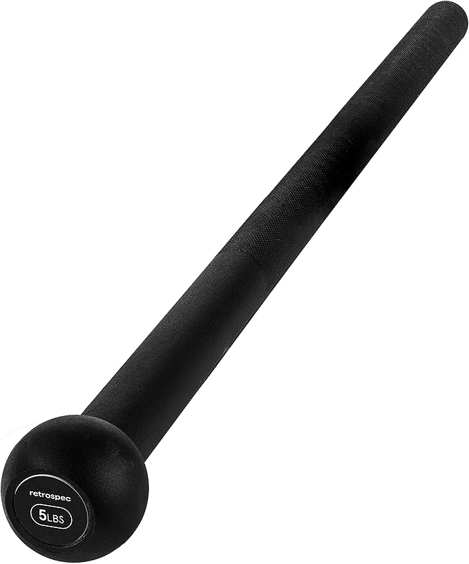 Retrospec Revolve Steel Macebell for Strength Training, Rehabilitation, Stretching, Conditioning and Rotational Training - 5, 7, 10, 15, 20, 30lb Options for Women & Men