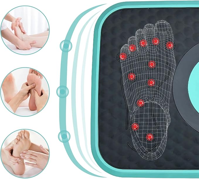 Vibration Plate Fitness Platform Whole Body Exercise Machine with 120 Speed Levels, Lymphatic Drainage, Fat Burning, and Weight Loss, Perfect for Women, Men, and Home Gym Exercise