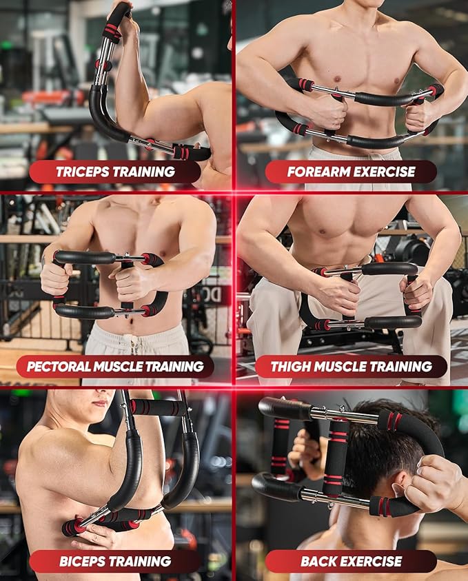 Saker Twister Arm Trainer,PowerTwist Arm Trainer,Home Workout Equipment,Upper Body Strength Training Machine,Detachable Design,Fitness Anywhere