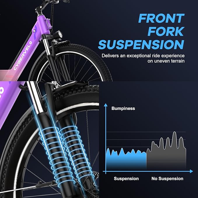 1000 Peak Electric Bike for Adults,up 80 Miles Removable Battery Ebike, 26" Electric E Bike with 7-Speed,Adult Electric Bicycles for Commute Beach Snow Womens All Terrain