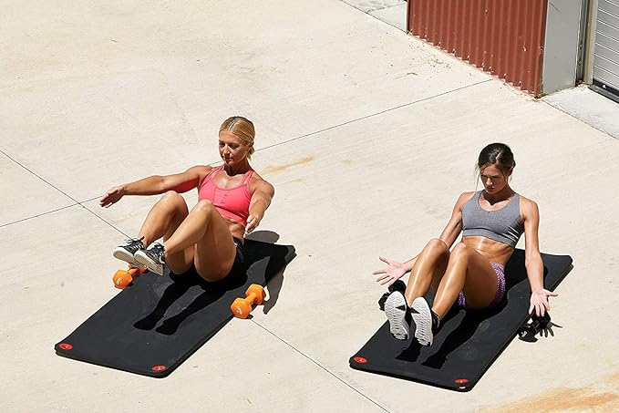 SPRI Hanging Exercise Mat, Fitness & Yoga Mat for Group Fitness Classes, Commercial Grade Quality with Reinforced Holes