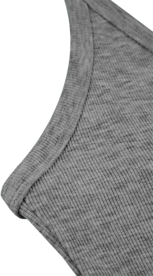 iGENJUN Workout Tops for Women Racerback Basic Tank Summer 2025 Camisole V Neck Slim Fit Ribbed Sleeveless