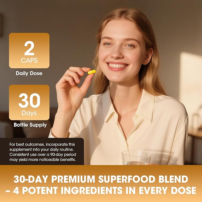 2 Pack Moringa Capsules 10-in-1 Superfood Supplement ā Turmeric Curcumin, Bromelain & Black Pepper ā Antioxidant, Energy & Skin Support ā Vegan, Non-GMO
