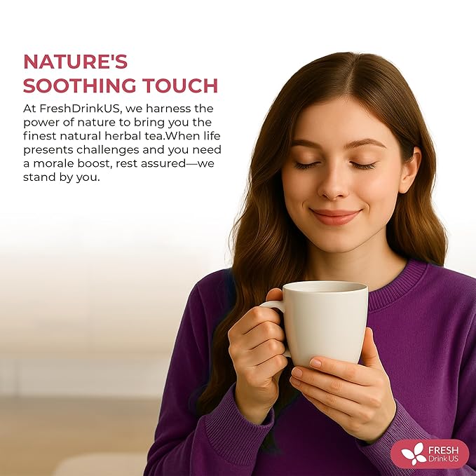 FreshDrinkUS, Premium Collagen Herbal Tea β 30 Tea Bags | Cinnamon Stick, Hibiscus, Dandelion Root, Moringa Leaves, Rose Hip, Ginger, Fennel Seed, Boswellia | Caffeine-Free, Natural Flavorful Blend