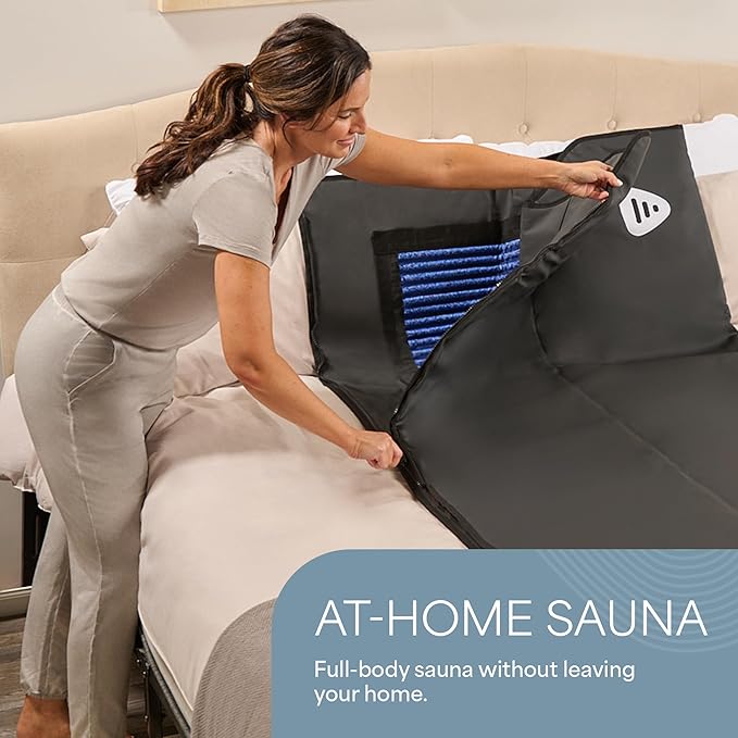 LifePro RejuvaWrap Infrared Sauna Blanket for Detox & Relaxation – Available in 5 Colors & 3 Models – Portable Far Infrared at Home Sauna for Muscle Relief, Circulation & Recovery – 9 Heat Levels