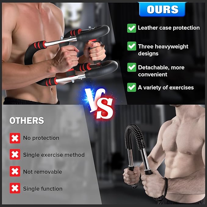 Twister arm Trainer, Chest Workout Equipment,arm Trainer Chest Workout,arm and Chest Trainer,40-90lb 3-Speed Adjustable Chest Workout Equipment Portable Fitness Equipment
