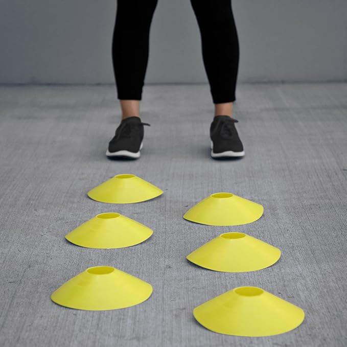 Juvale Agility Ladder Set - 20 ft Adjustable Ladder - 6 Yellow Disc Cones & Resistance Parachute - Football & Soccer Drills - Cones for Sports Training & Running Parachute Speed Training