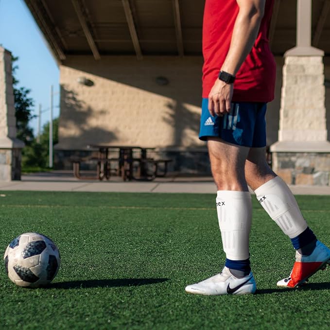 Gonex Soccer Shin Guards for Kids Adult, Youth Boys Girls Shin Guards Slip in Soccer Shin Pad Sleeves Canilleras for Football Games, EVA Cushion Protection Reduce Shocks & Injuries