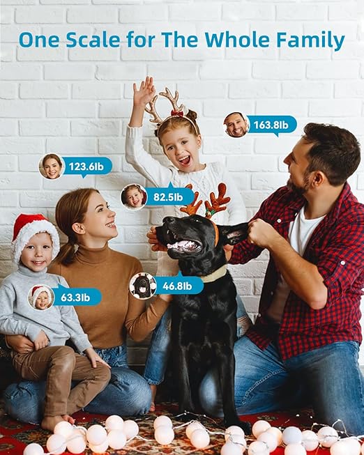 Lepulse Body Fat Scale, Scale with Bmi, Body Fat, Muscle Mass, Digital Bathroom Scale Body Composition Monitor, 14.2" Big Platform, No Need Mobile Phone Or App, 400lb