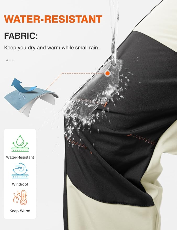 TBMPOY Men's Snow Ski Hiking Pants Waterproof Winter Fleece Lined Pants Camping Skiing Ice Fishing Pants with Belt