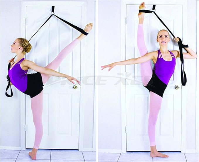 Leg Stretch Band - To Improve Leg Stretching - Easy Install on Door - Perfect Home Equipment For Ballet, Dance And Gymnastic Exercise Flexibility Stretching Strap Foot Stretcher Bands