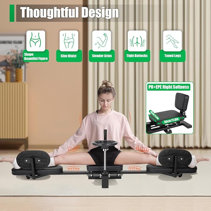 Leg-Stretcher for Ultimate Flexibility – Sport Gym Leg Stretching Machine & Yoga Training Tool! Perfect for Splits, Home Workouts, and Athletic Fitness – Enhance Leg Flexibility Today!