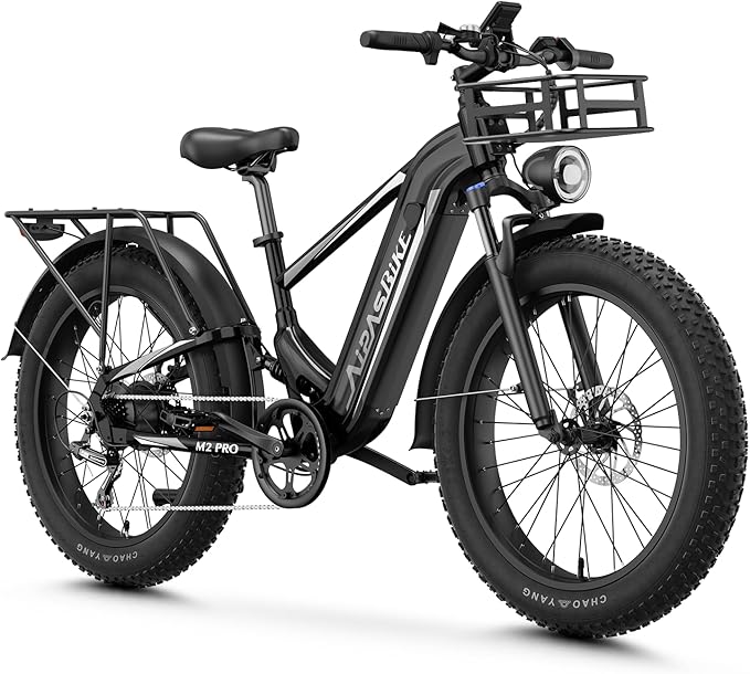 LEONX M2 Pro Electric Bike,1800W Motor Electric Bike for Adults, 26'' x 4.0'' Fat Tire Ebike with 48V 17.5AH Battery, 36MPH 85Miles Long Range Electric Mountain Bike, Up to 110 Nm