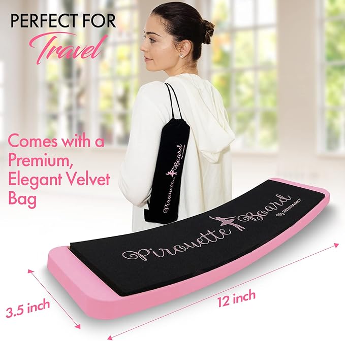 Zenmarkt Turning Boards for Dancers - Ballet Spin Boards for Dancers, Ice Skaters, Cheerleaders, and Gymnasts - Specially Designed to Improve Your Turns, Balance, and Stability - Home Dance Equipment