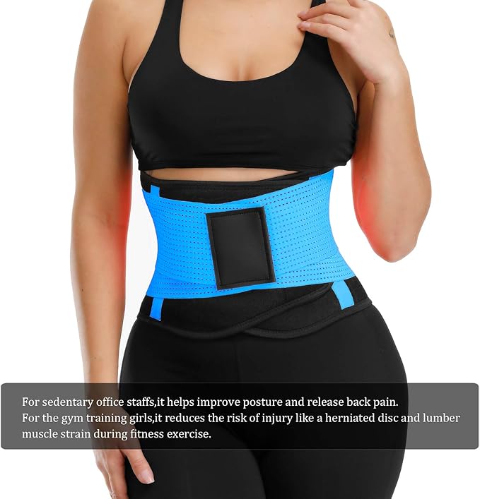 VENUZOR Waist Trainer Belt for Women - Waist Cincher Trimmer - Slimming Body Shaper Belt - Sport Girdle Belt (UP Graded)