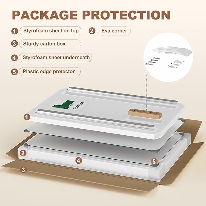 Hasipu Home Gym Mirror 79" L x 36" W - 2PCS Large Full Body Mirror for Yoga, Wall-Mounted Mirrors for Fitness, Garage, Dance Studio, 0.16in Tempered Glass Frameless