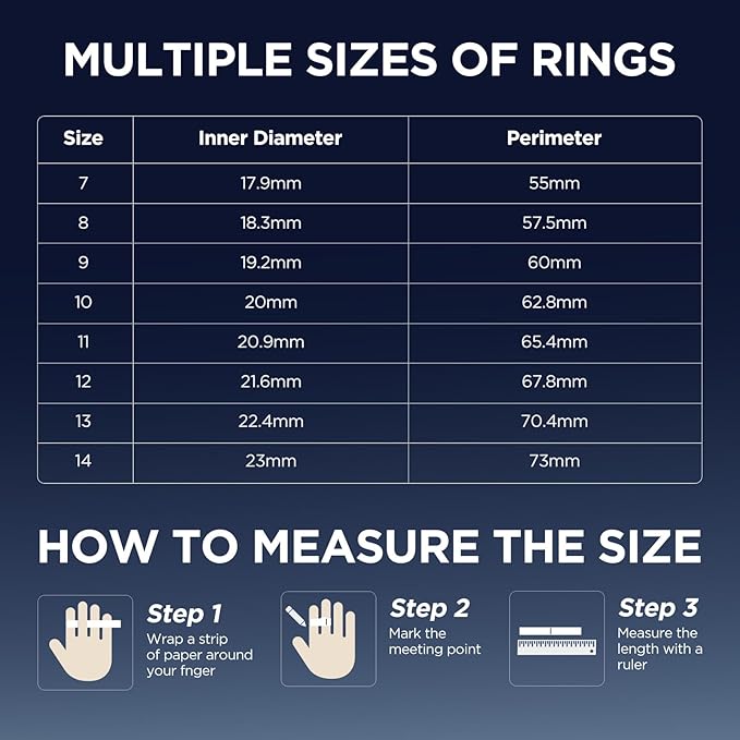 Smart Ring for Women Men, Activity Fitness Tracker with 24/7 Heart Rate Monitor, Waterproof Sleep Tracker Fitness Ring, Step Counter, Calorie Pedometer, No APP Fee,for iOS Android (Silver,#9)