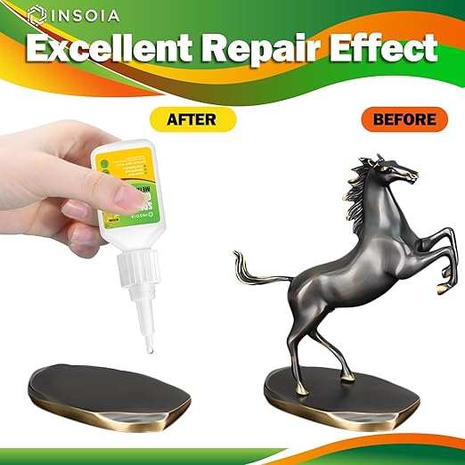 Metal Glue, 30g Heavy Duty Adhesive for Metals and Other Materials Bonding, Waterproof & Fast-Drying, Super Instant Glue for Metal Repairs, Jewelry, DIY Projects, Aluminum, Steel, and More