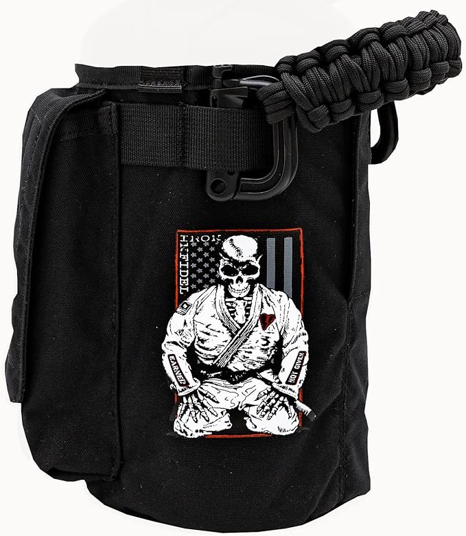 Iron InfideI Battle Bottle Sleeve - 64 oz and 32 oz Water Bottle Sleeve Only for Half Gallon 1L Steel Water Bottle | Rugged Cover with Molle for Versatile Design with Storage for Phone, Wallet & Keys