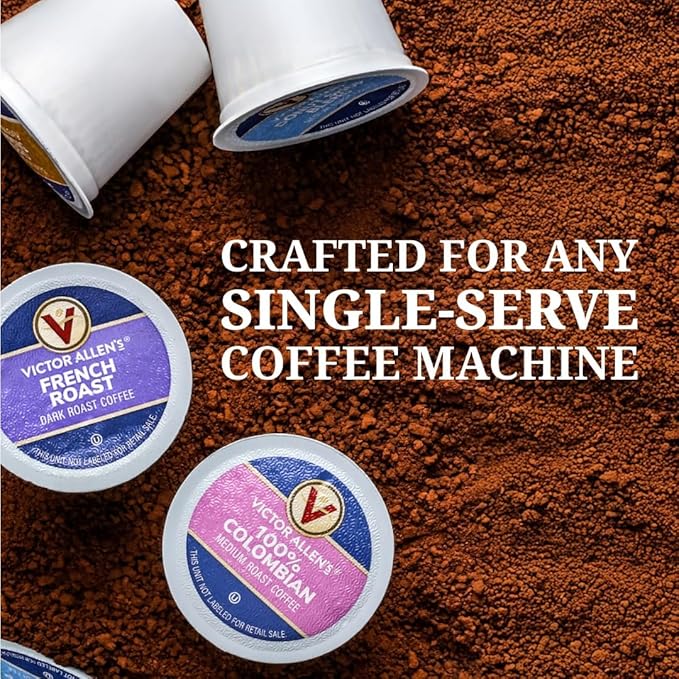 Victor Allen's Coffee 100% Colombian, Medium Roast, 80 Count, Single Serve Coffee Pods for Keurig K-Cup Brewers